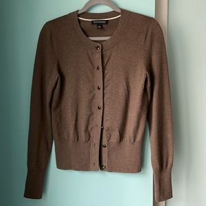 Banana Republic Silk cotton cashmere brown cardigan